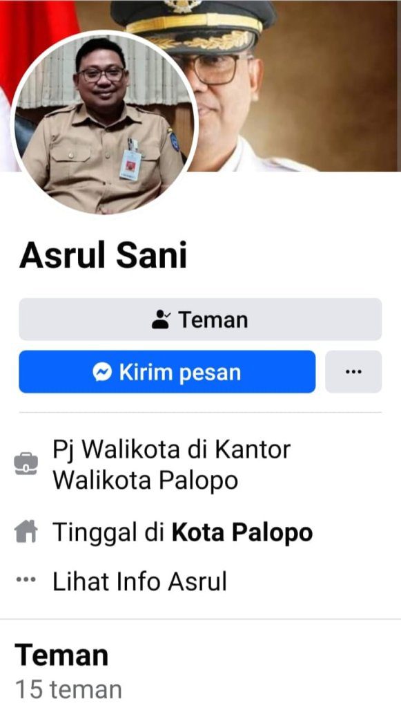 Waspada Ada Akun Facebook Palsu Atas Namakan Pj Walikota Palopo